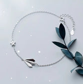 Minimalist Sterling Silver Anklet for Women - Glöd of Sweden