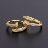Two Golden Nail Rings - Glöd of Sweden