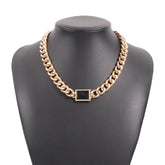 Elegant Geometric Personality Design Gold Simple Necklace - Glöd of Sweden