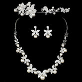 Korean Style Wedding Pearl Jewelry Set - Glöd of Sweden