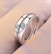 Silver Heart Diamond Rings - Glöd of Sweden