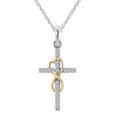 Diamond Eight Cross Pendant - Glöd of Sweden