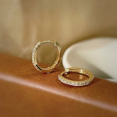 Sterling Silver Diamond Earrings - Glöd of Sweden