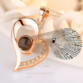 100 Languages I Love You Projection Necklace - Glöd of Sweden