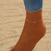 Hollow Heart Anklet - Glöd of Sweden