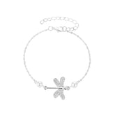 European & American Style Dragonfly Pearl Anklet - Glöd of Sweden