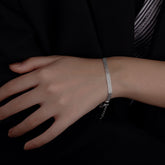 Multi-layer Lace White Gold Bracelet - Glöd of Sweden