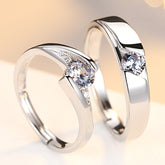 Simulation Diamond Wedding Couple Rings - Glöd of Sweden