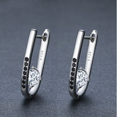 U-shaped Diamond Earrings - Glöd of Sweden