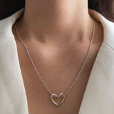 Hollow Heart Necklace - Glöd of Sweden