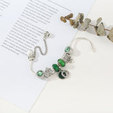 Lucky Clover Charm Beaded Bracelet - Glöd of Sweden