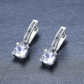 Square Zircon Earrings - Glöd of Sweden