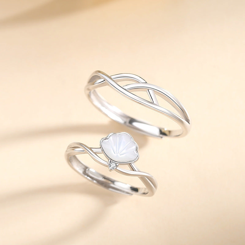 Adjustable Sterling Silver Couple Rings - Glöd of Sweden