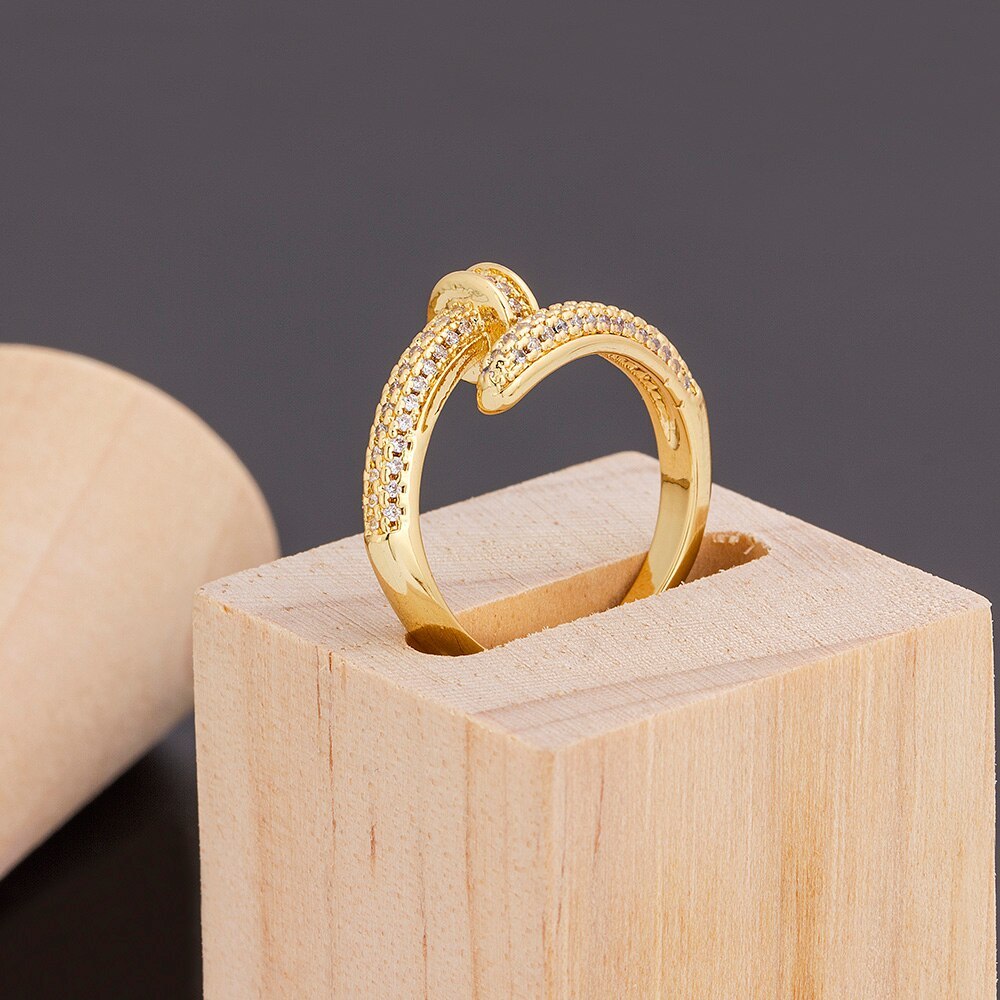 Two Golden Nail Rings - Glöd of Sweden