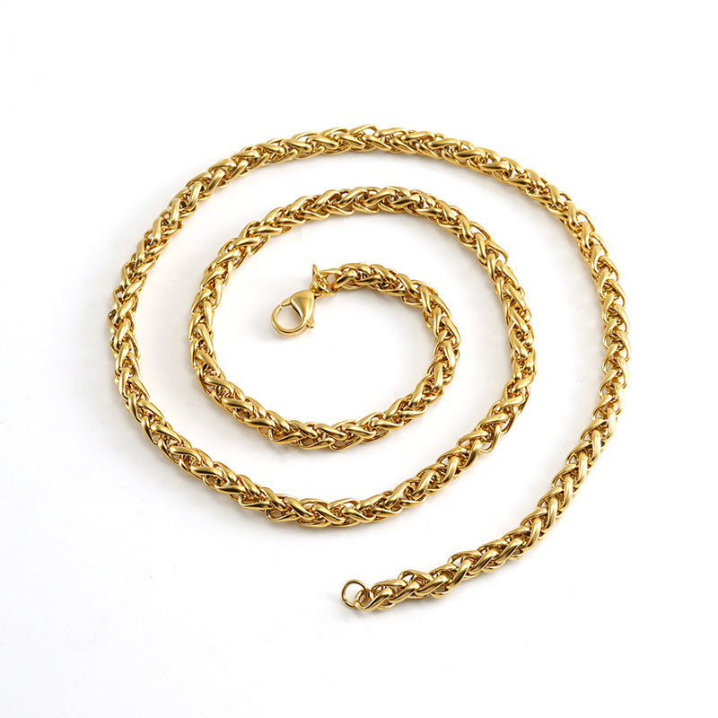 High Quality 18K Gold Keel Chain Necklace - Glöd of Sweden