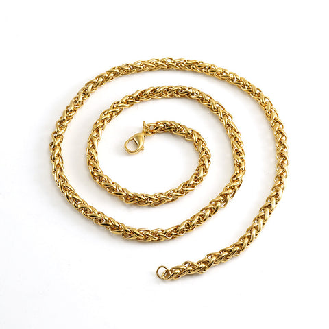 High Quality 18K Gold Keel Chain Necklace - Glöd of Sweden