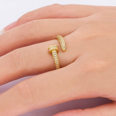 Two Golden Nail Rings - Glöd of Sweden
