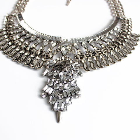 Elegant Alloy Crystal Necklace for Women - Glöd of Sweden