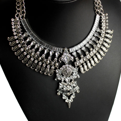 Elegant Alloy Crystal Necklace for Women - Glöd of Sweden