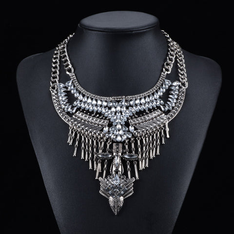 Elegant Alloy Crystal Necklace for Women - Glöd of Sweden