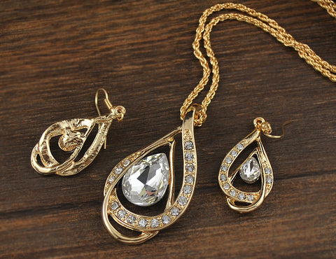 Stylish Necklace and Earring Set - Glöd of Sweden
