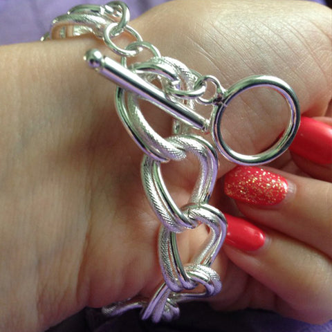 Silver Knotted Bracelet - Glöd of Sweden