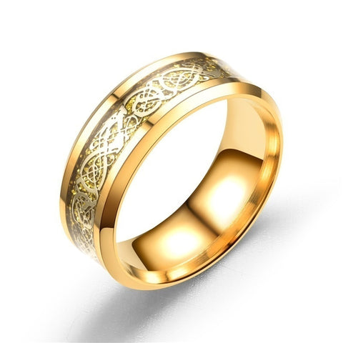 Find Zircon Gold Dragon Rings for Men