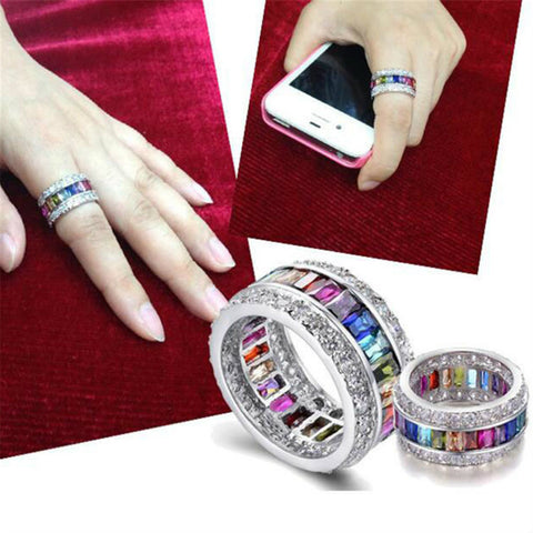 Colorful Diamond Rings for Women - Glöd of Sweden