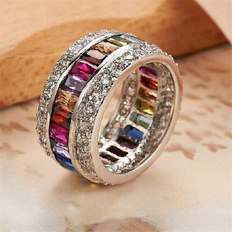 Trendy Colorful Diamond Rings for Women - Glöd of Sweden