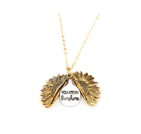 Gold You Are My Sunshine Necklace - Glöd of Sweden