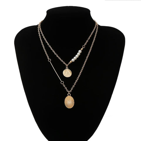 Elegant Pearl Pendant Choker Necklace for Women - Glöd of Sweden