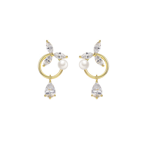 New Pearl Flower Earrings