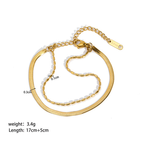 Weight & Length of Gold-Plated Stainless Steel Bracelet - Glöd of Sweden