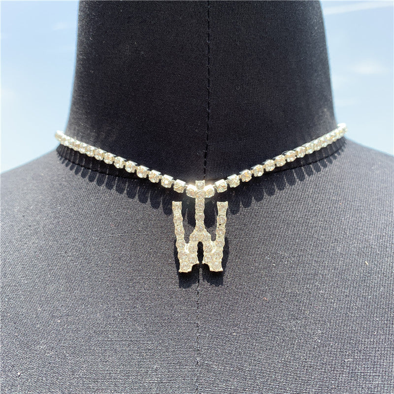 Personalized W-Letter Necklace - Glöd of Sweden