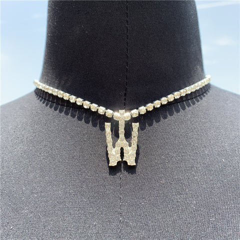 Personalized W-Letter Necklace - Glöd of Sweden
