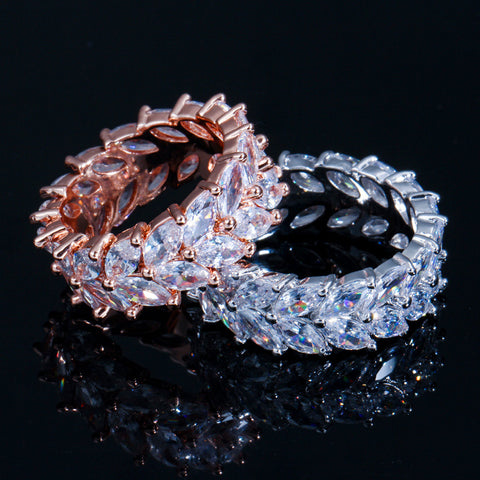 Korean Version Of The Simple Ladies Ring Jewelry Super AAA Zircon Trend Wild Ring - Glöd of Sweden