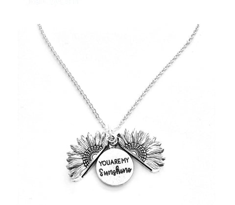 Silver You Are My Sunshine Necklace - Glöd of Sweden