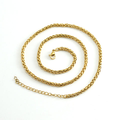 Gold Plated Keel Chain Necklace - Glöd of Sweden