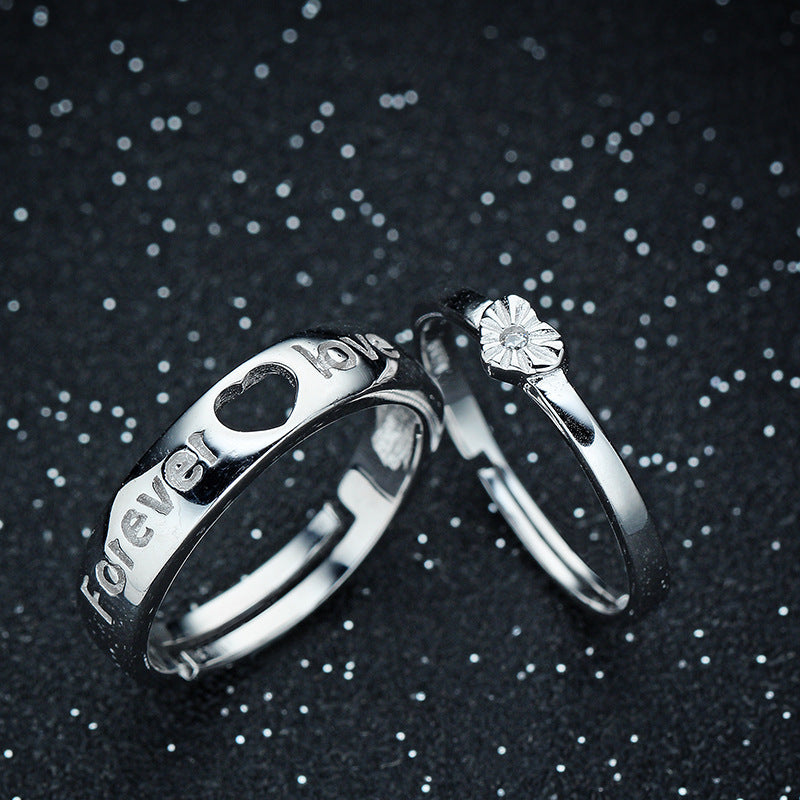 Matching S925 Sterling Silver Couple Rings
