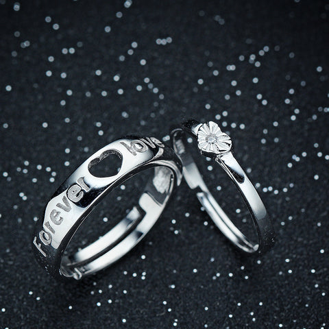 Matching S925 Sterling Silver Couple Rings