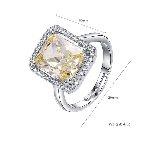 Size Dimention of Zircon Ring - Glöd of Sweden