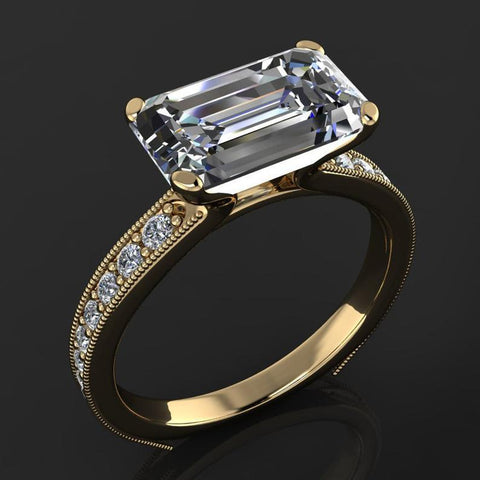 Wedding & Engagement Style Gold Diamond Ring - Glöd of Sweden