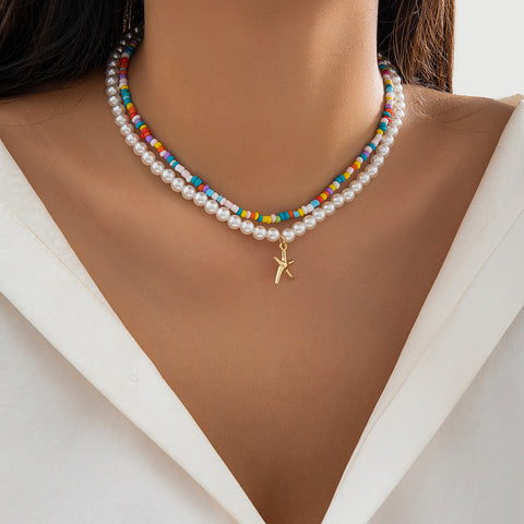 Starfish Shell Necklace For Women Necklace