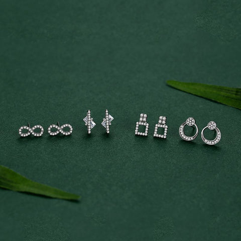 S925 Sterling Silver Moon Earrings Women With Diamonds