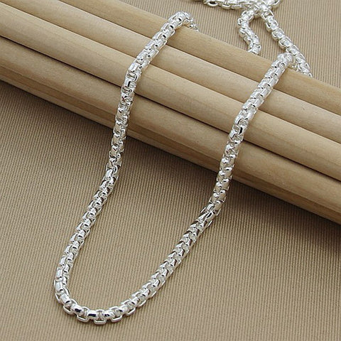 Silver Round Necklace - Glöd of Sweden
