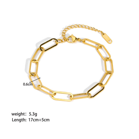 Weight & Length of Gold-Plated Stainless Steel Bracelet - Glöd of Sweden