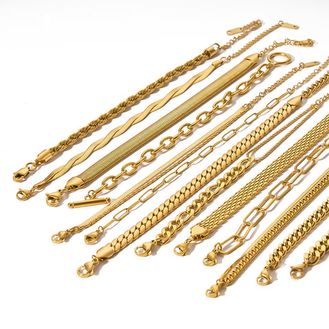 Gold-Plated Stainless Steel Bracelet for Women - Glöd of Sweden