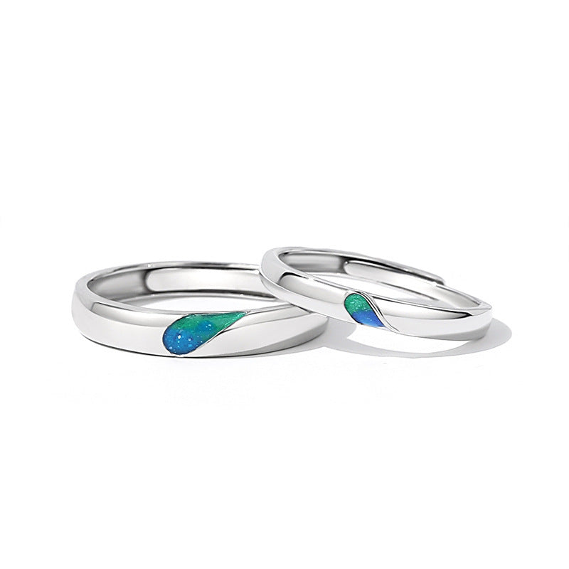 Sterling Silver Senz Fit Couple Couple Rings