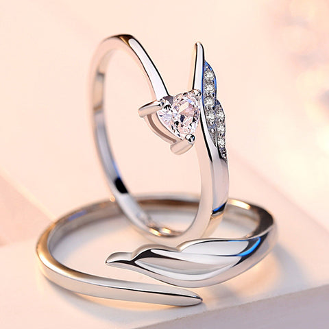 Adjustable Sterling Silver Cupid Rings - Glöd of Sweden