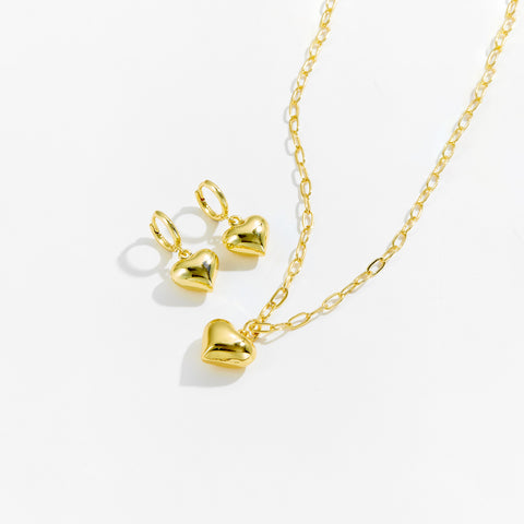 Love Necklace & Earrings For Women - Glöd of Sweden